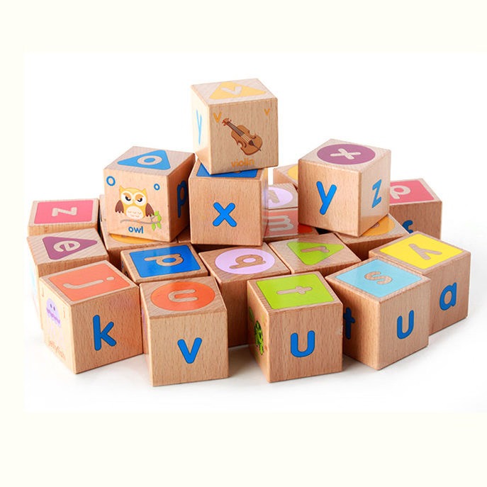 Alphabet Learning & Construction Block Set