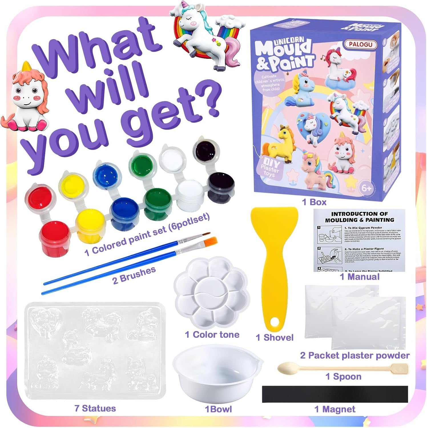 DIY 3D Mould and Paint Kit for Kids