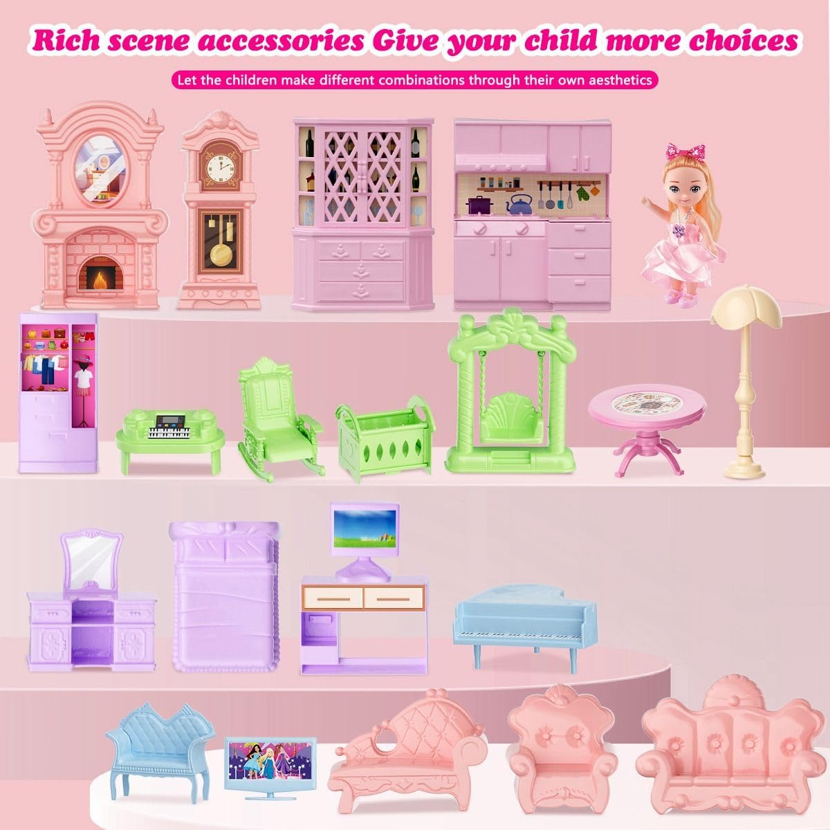 3-Story Villa Princess Dream Home Playset