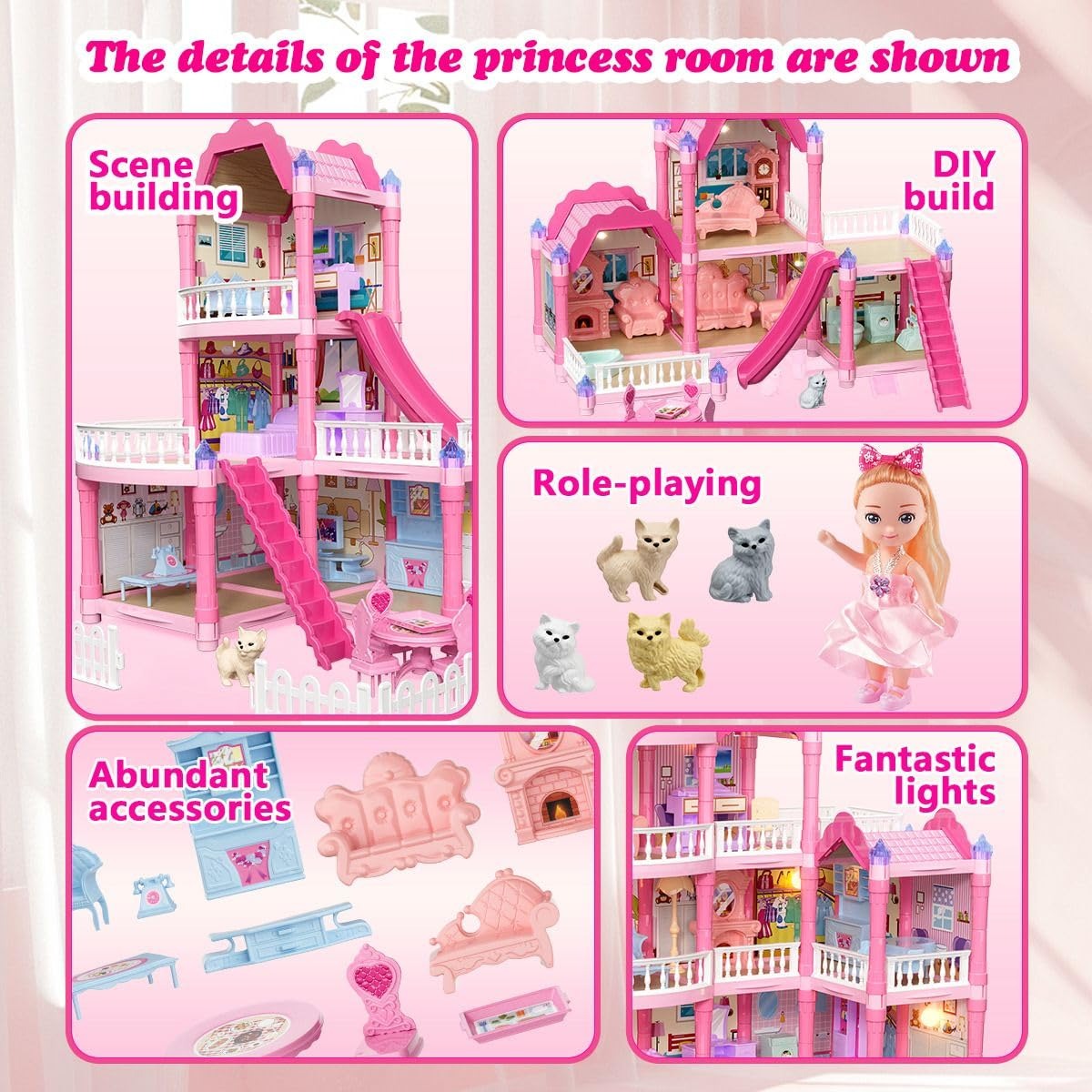3-Story Villa Princess Dream Home Playset