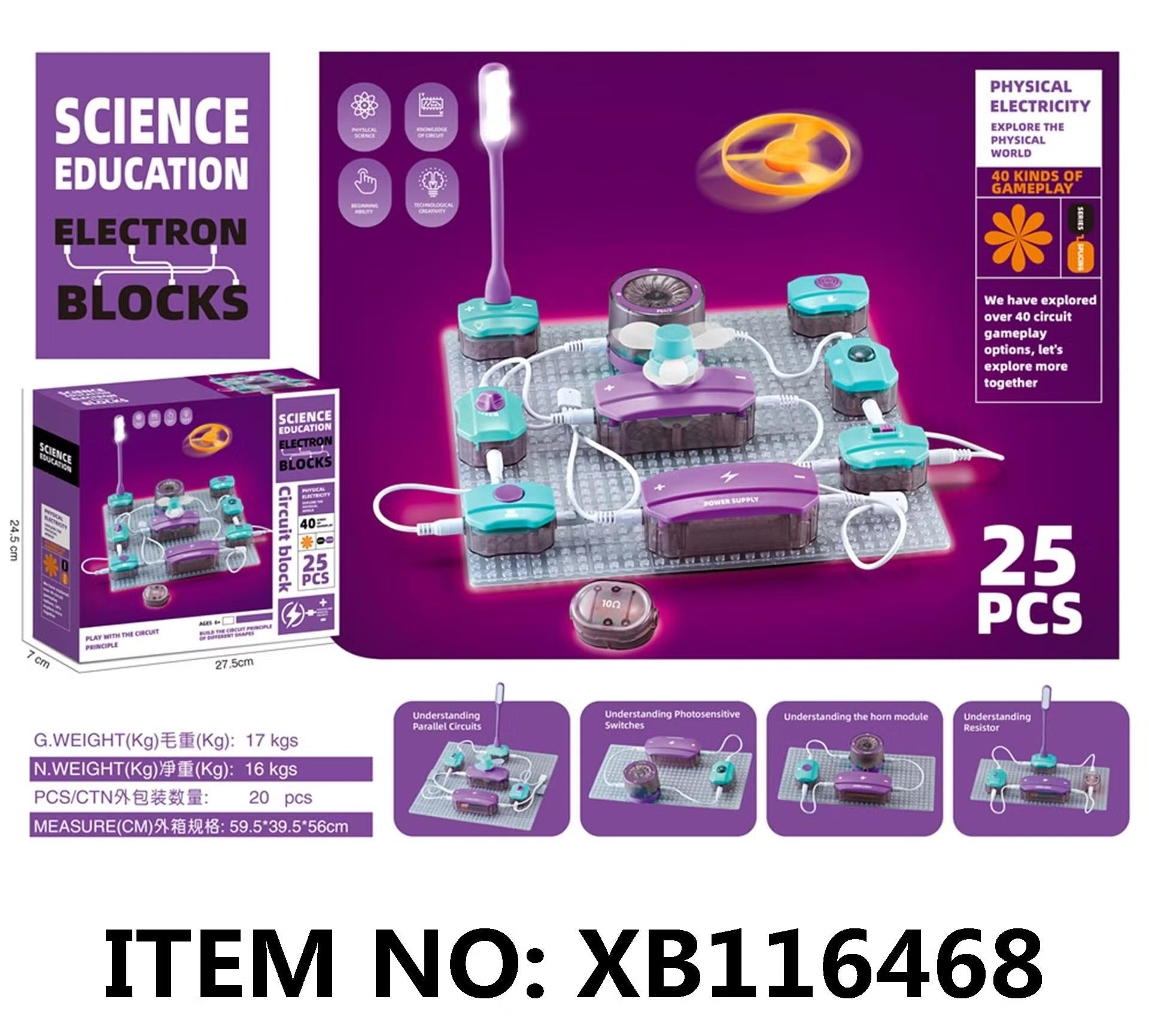 Electron Blocks Circuit Kit – 25-Piece STEM Learning Set