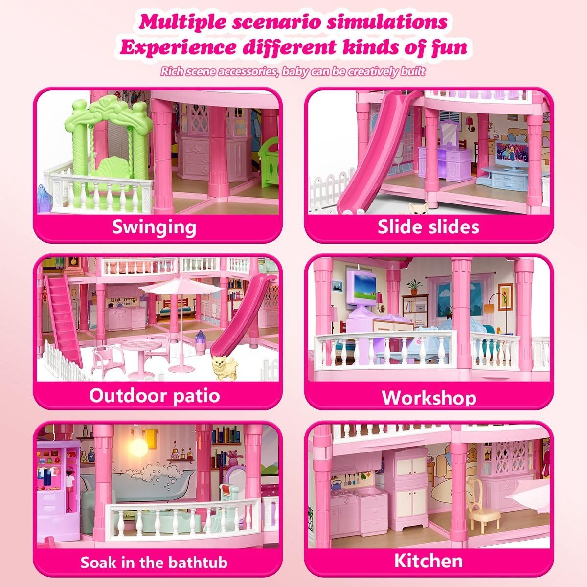 3-Story Villa Princess Dream Home Playset