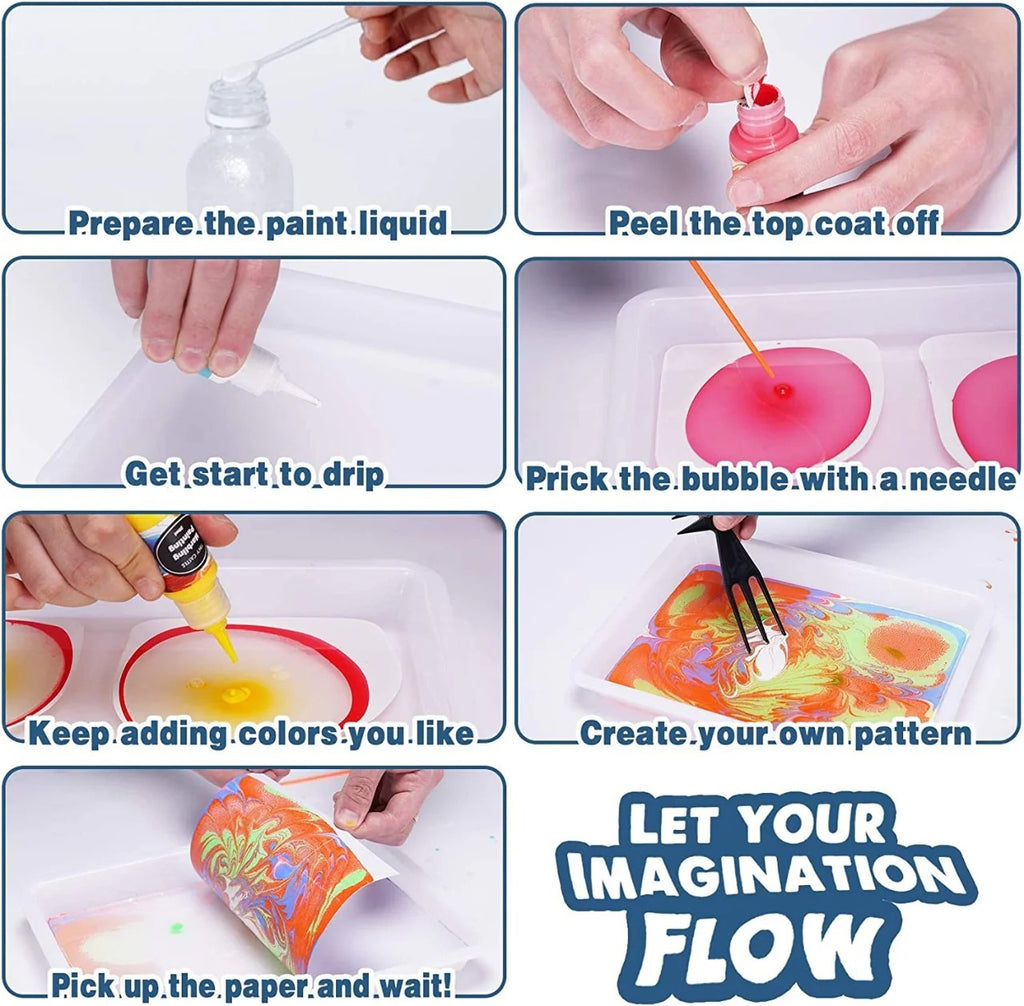 The Master of the Ebru Water Marble Painting - Big Size