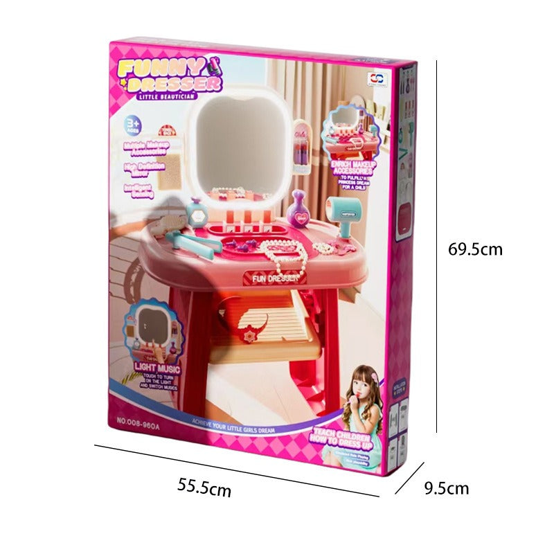 Kids Vanity Table Playset – Beauty Makeup Table