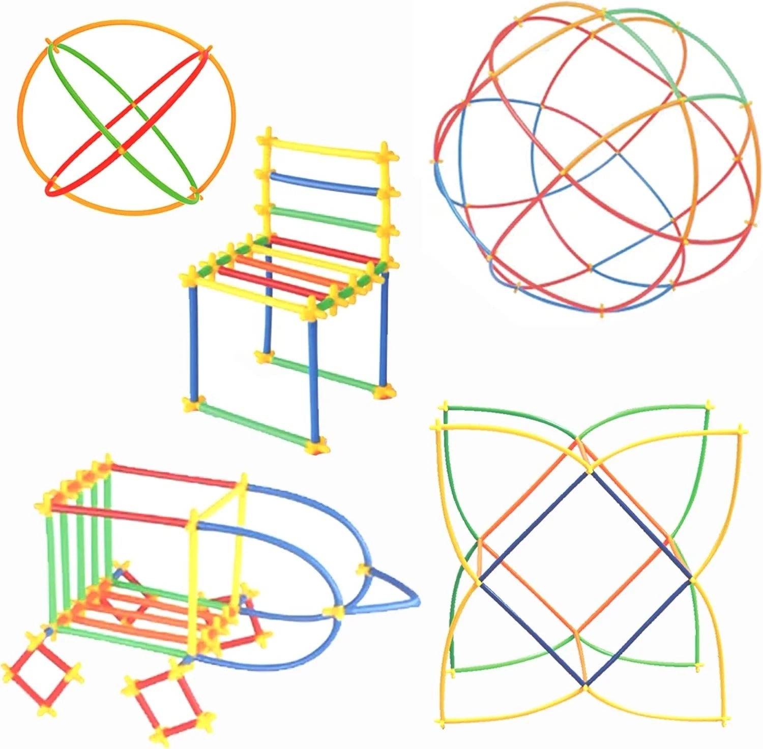 STEM Straw Building Construction Toy Set