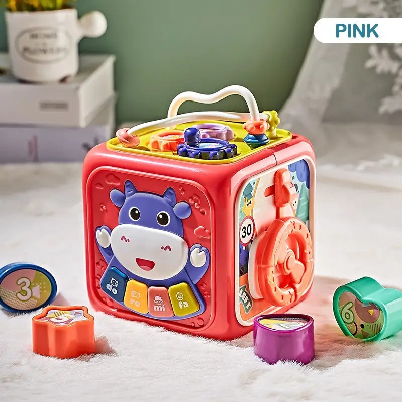 6-in-1 Multifunctional Musical Activity Cube for Kids
