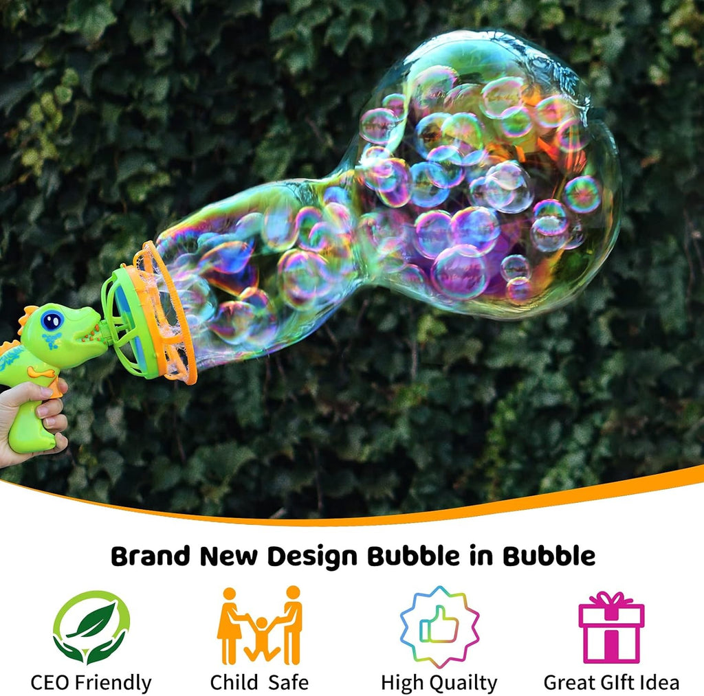 Dinosaur Bubble Gun Machine