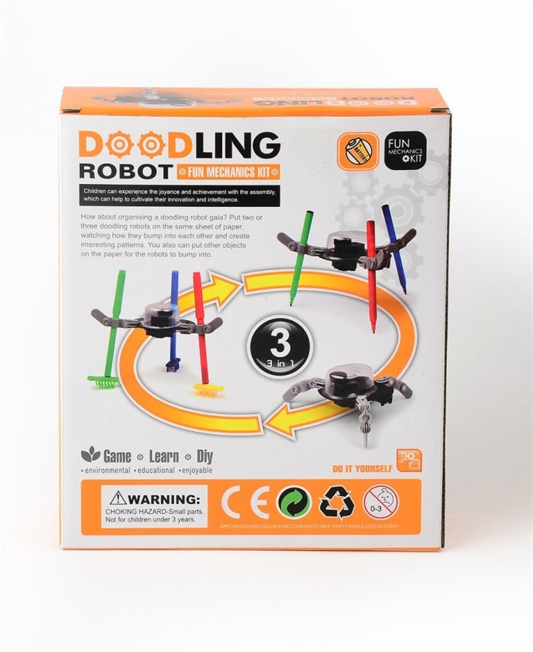 3-in-1 DIY Auto Graffiti Doodling Robot Kit