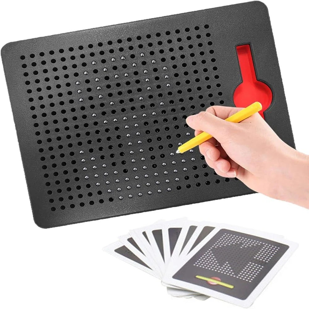 Magnetic Bead Drawing Board with Pen