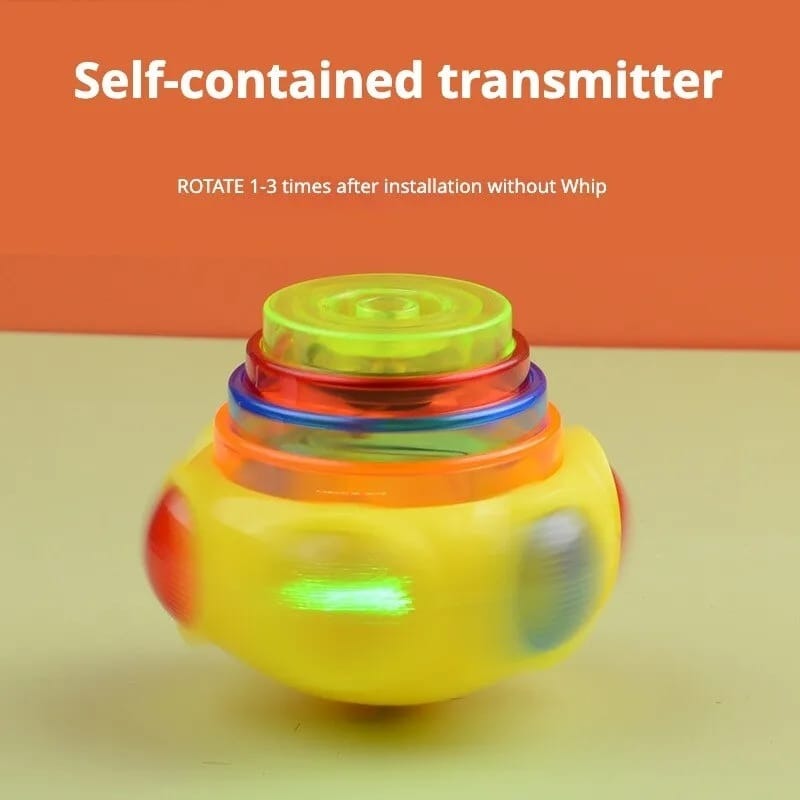 Flashing Musical Spinning Top 1 Pcs (Assorted Colors)