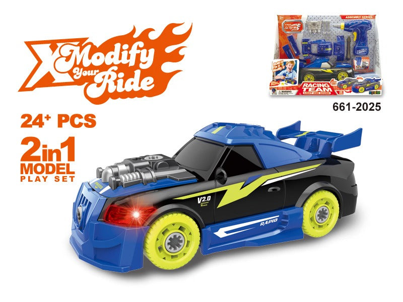 DIY Build & Disassemble Sports Car Toy Set
