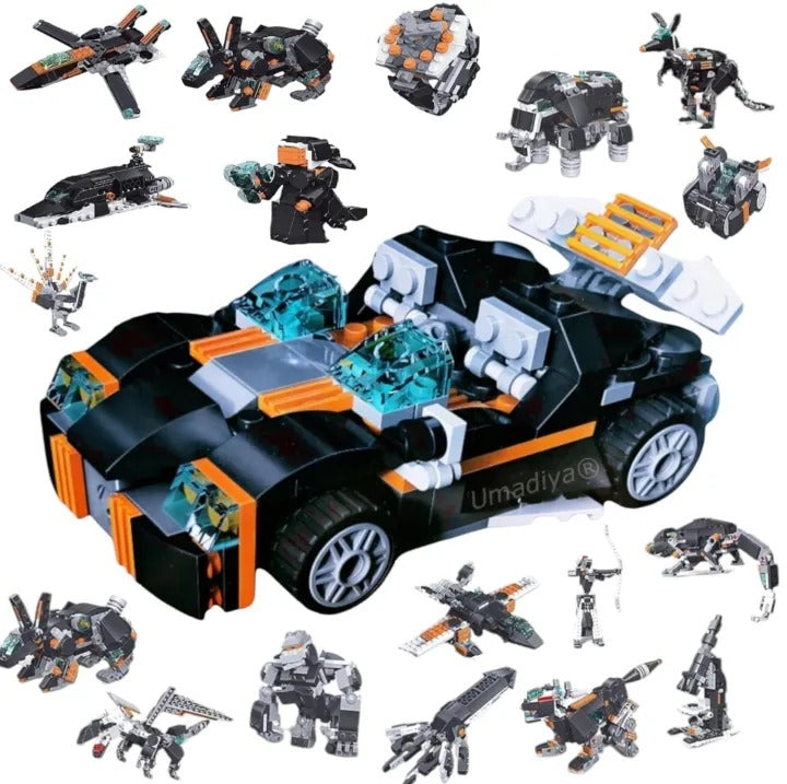 6-in-1 Building Blocks Set (256+ Pieces)