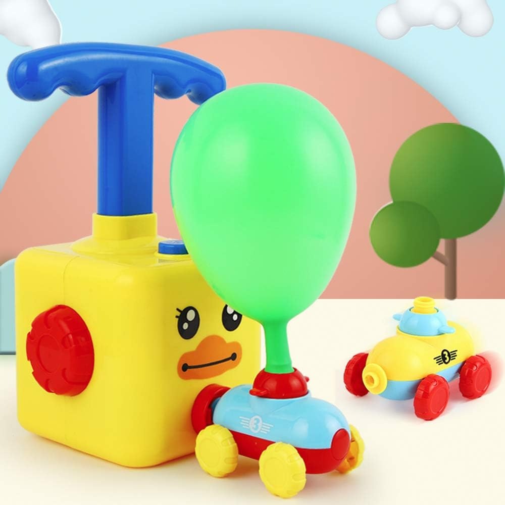 Air Pressure Balloon Powered Car Toy Set