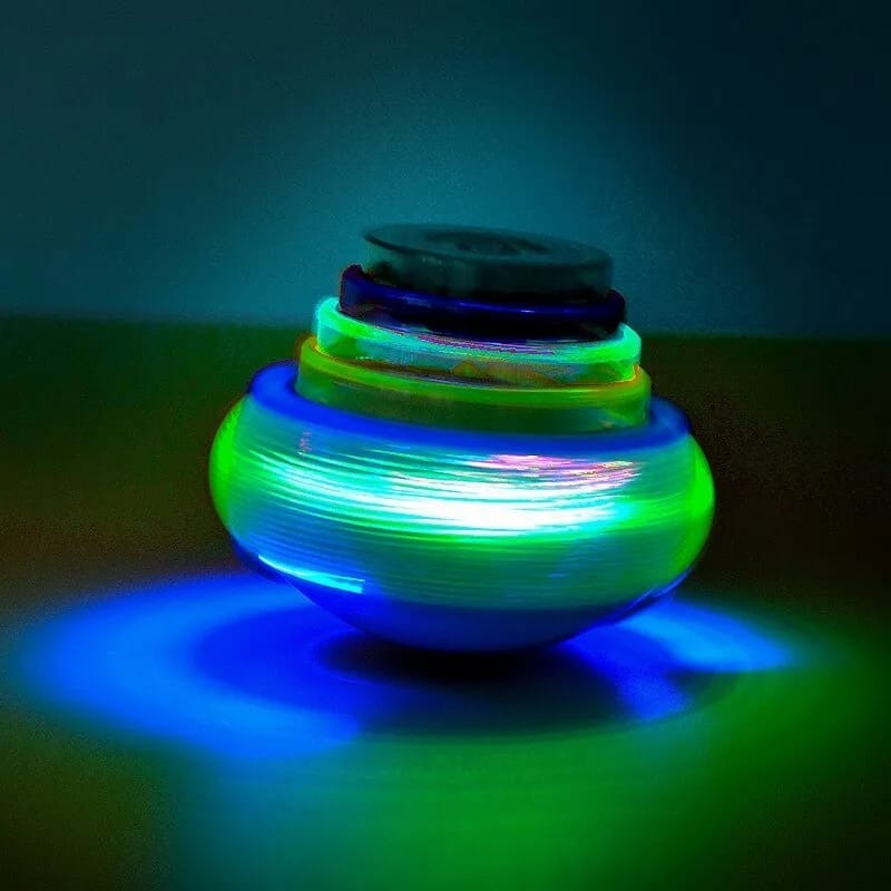 Flashing Musical Spinning Top 1 Pcs (Assorted Colors)