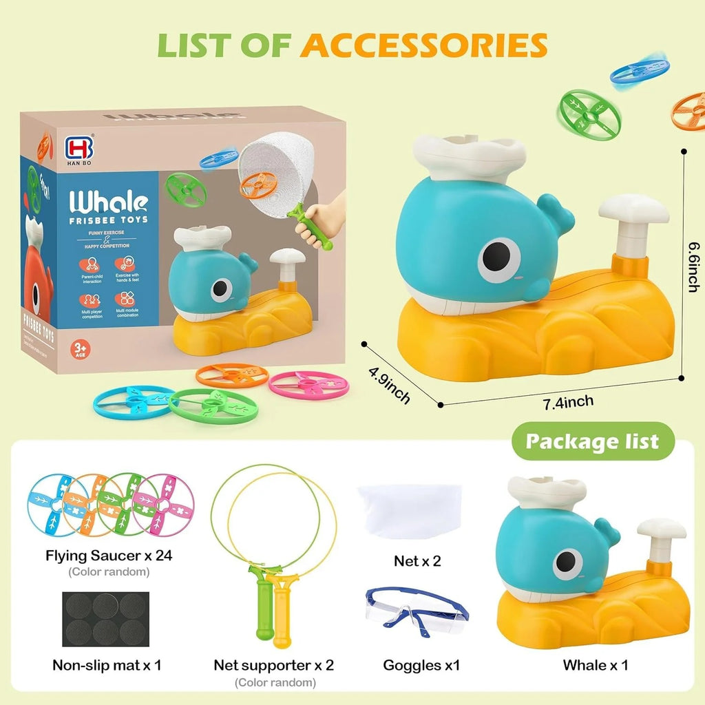 Whale Flying Disc Launcher Toy
