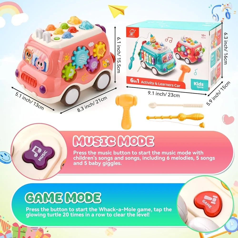 6 in 1 Multi-functional Baby Activity Car
