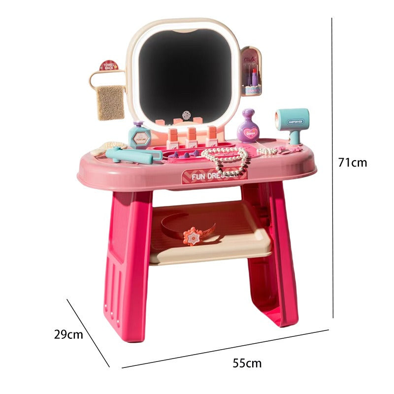 Kids Vanity Table Playset – Beauty Makeup Table