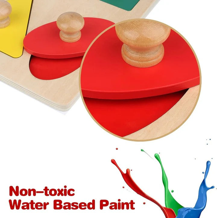 Wooden Sorting Knob Board