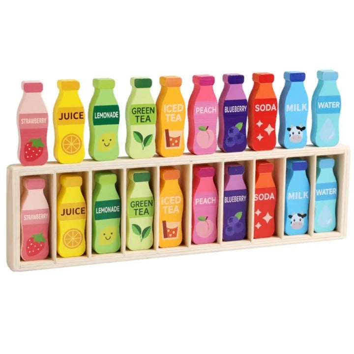 Wooden Cup Matching Game – Color Sorting & Memory Learning Toy