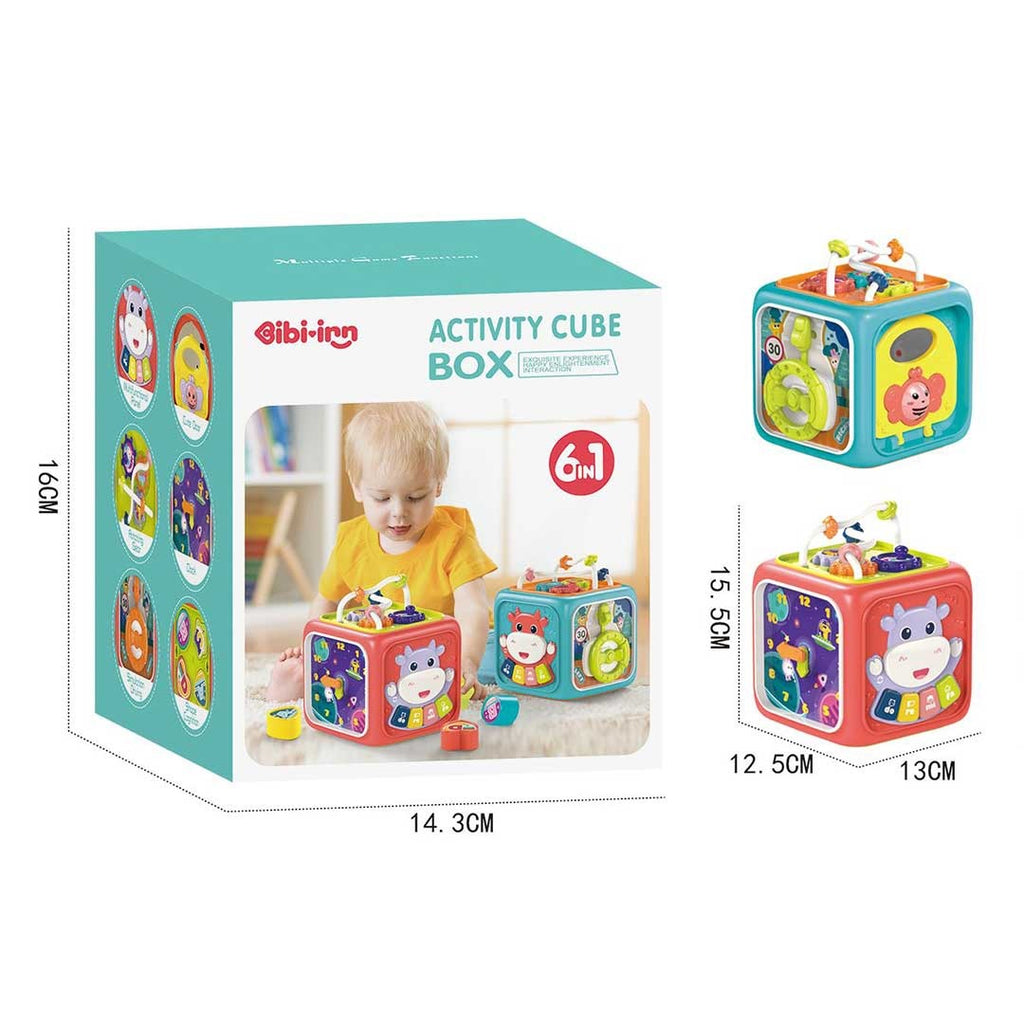 6-in-1 Multifunctional Musical Activity Cube for Kids