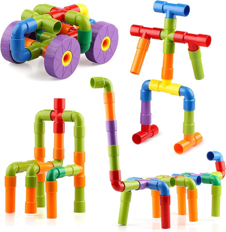 Creative Pipe Puzzle Building Blocks Set