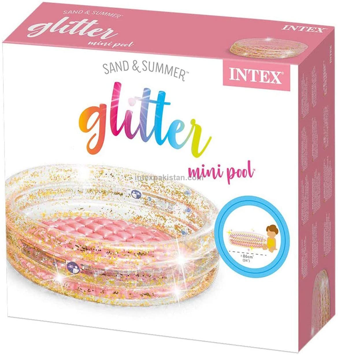 INTEX Glitter Mini Pool 34" x 10" (Soft Base)