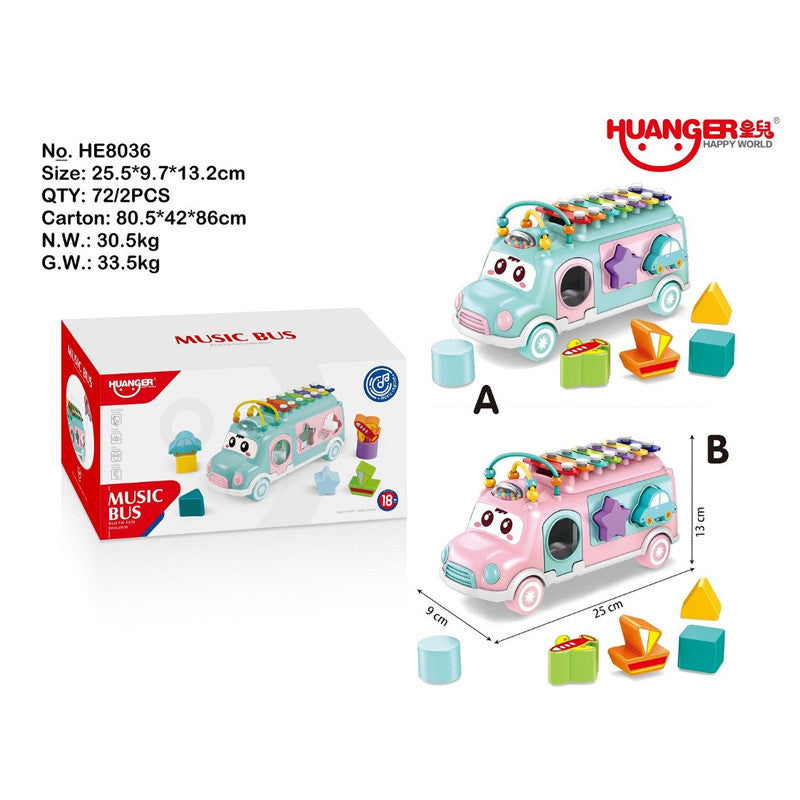 Huanger Xylophone and Shape Sorting Bus