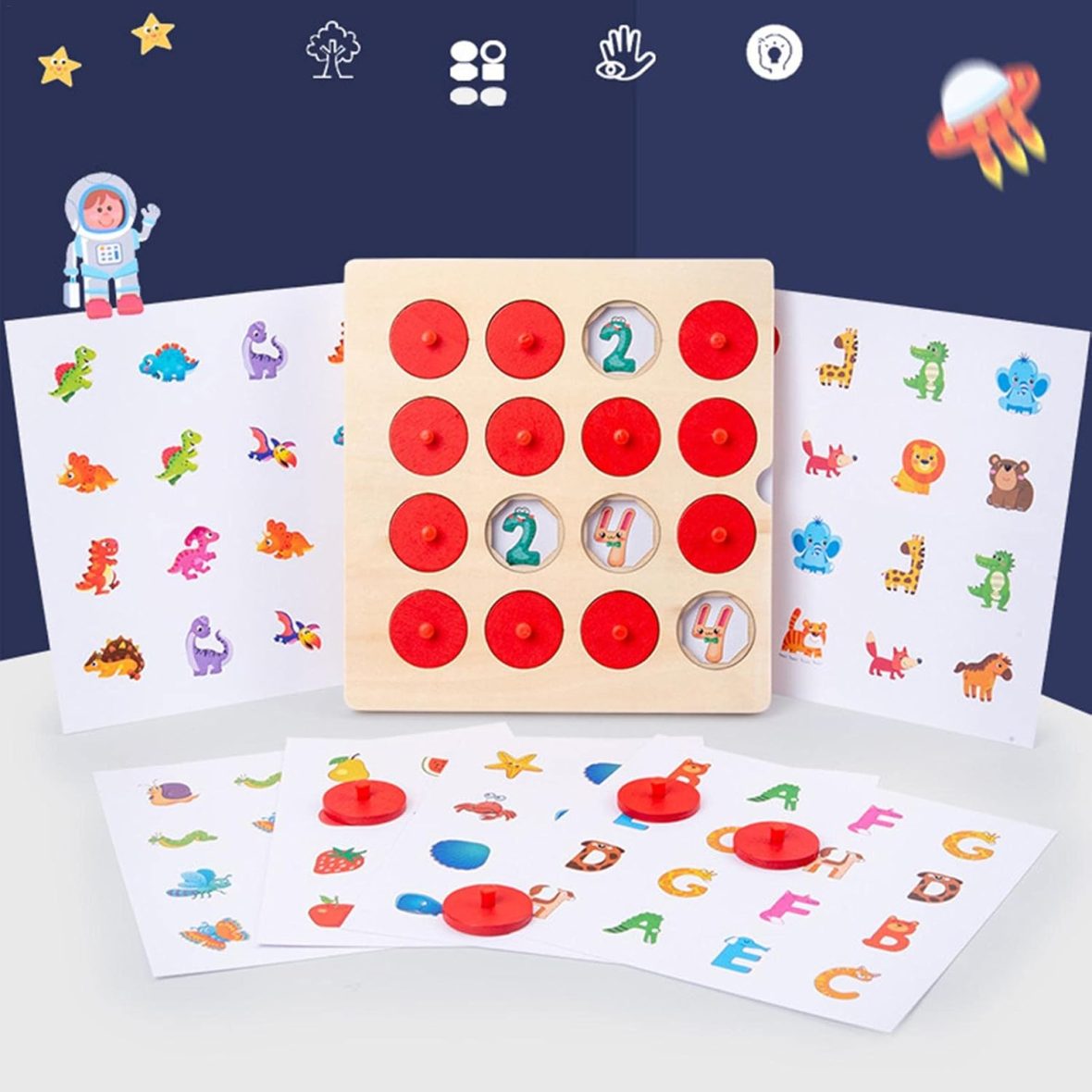 Buy Wooden Memory Chess - Matching Game - JustForKids