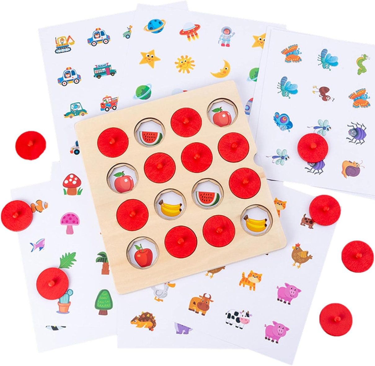 Buy Wooden Memory Chess - Matching Game - JustForKids