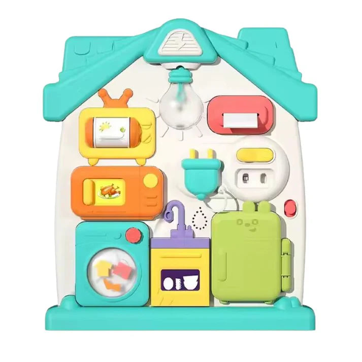 Multifunctional House Interactive Busy Board - JustForKids