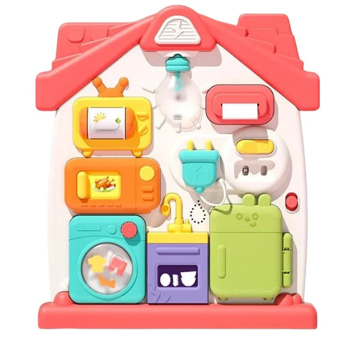 Multifunctional House Interactive Busy Board - JustForKids