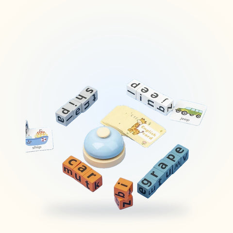 Early Education Spelling Blocks Game with Buzzer