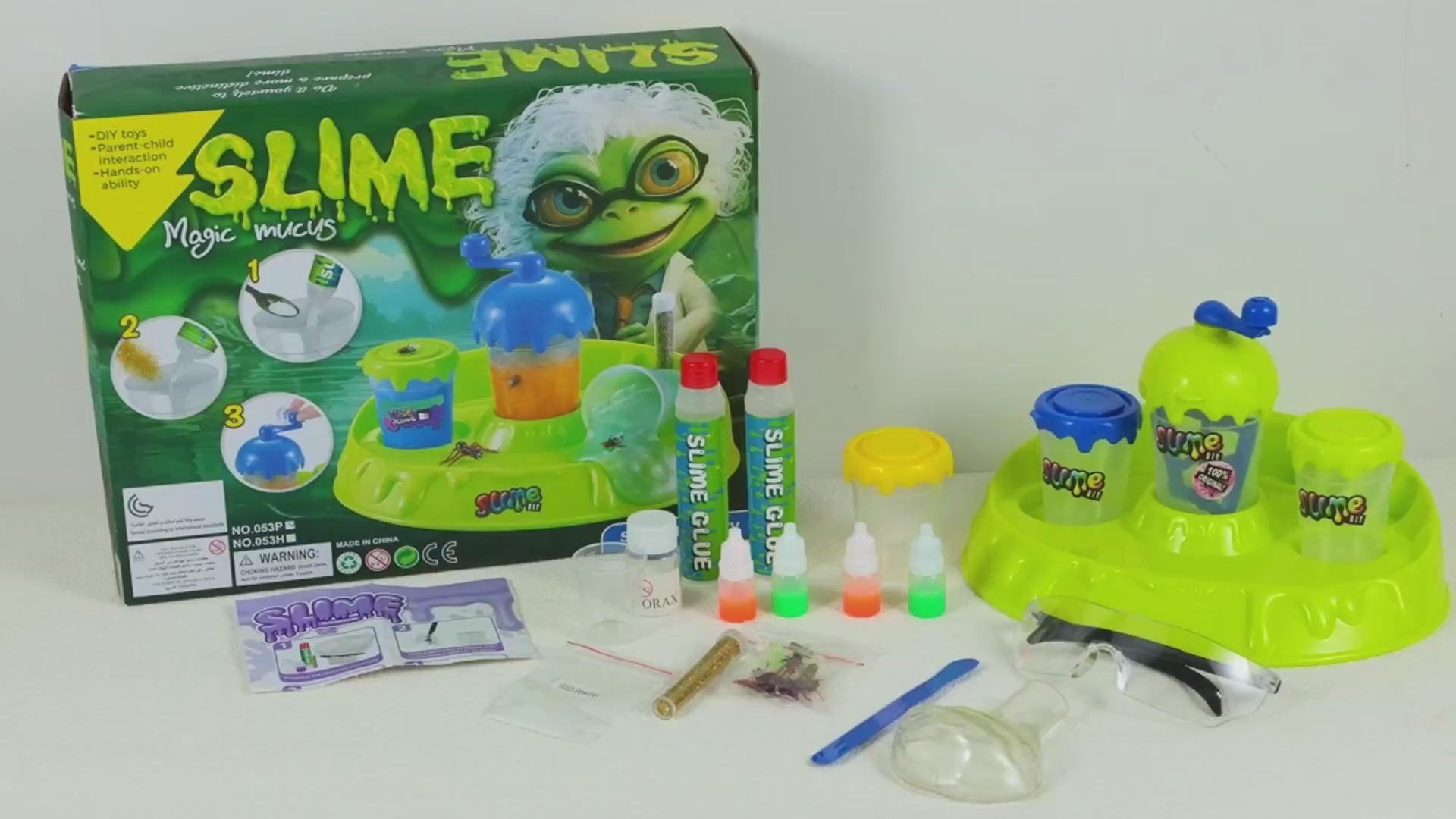DIY Glowing Slime Factory Play Kit