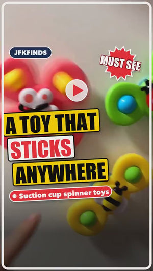 Suction Cup Activity Spinner Toy - 3 pieces video preview 1