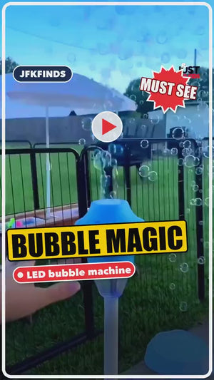 Bubble Machine with Color-Shifting LED Lights & Remote video preview 1