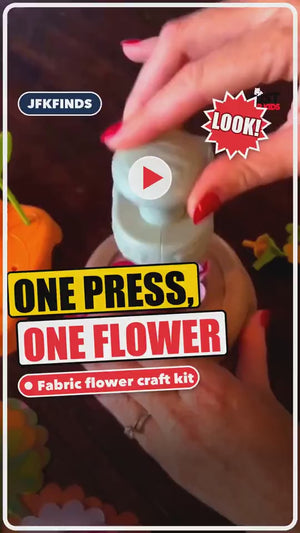 DIY Flower Craft Fabric Bouquet Making Spinning Machine Set video preview 1