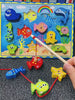 4-in-1 Wooden Montessori Learning Toy – Fishing, Stacking & Lacing Fun!