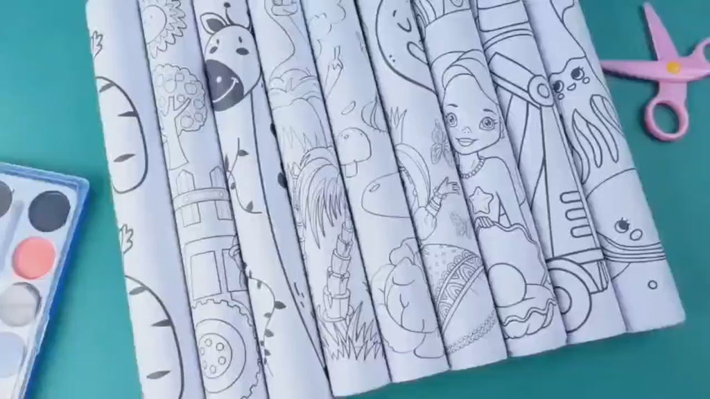 Children's Coloring Drawing Roll