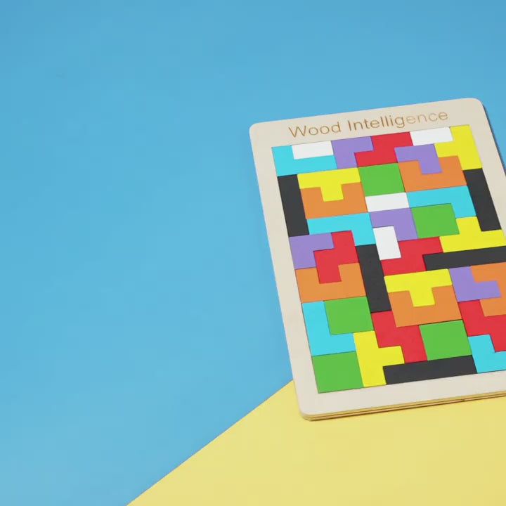 Multicolor Wooden Jigsaw Blocks