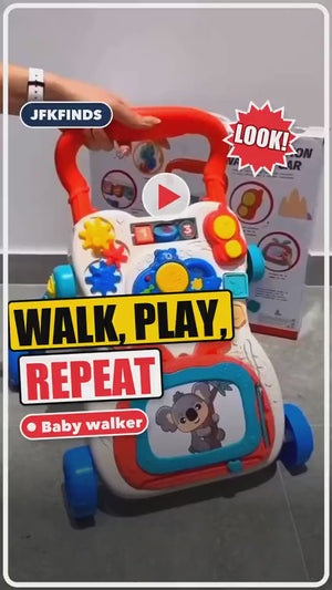 4-in-1 Multifunction Baby Walker, Game Table & Baby Scooter video preview 1