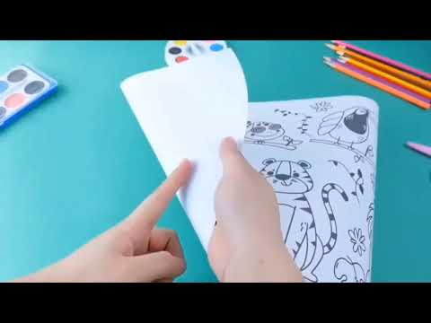 Children's Coloring Drawing Roll Sticker - 10ft