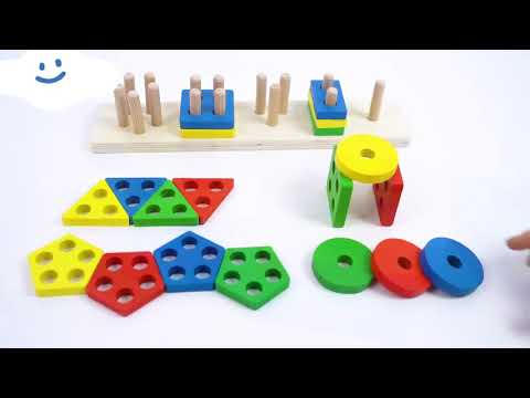Geometric Shapes Wooden Sorter