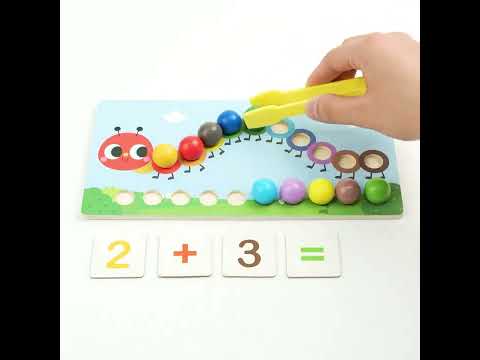 Colorful Caterpillar Math Puzzle