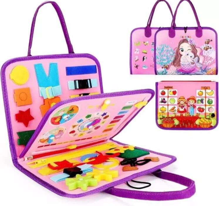 The Children's Busy Book – Interactive & Educational Activity Board