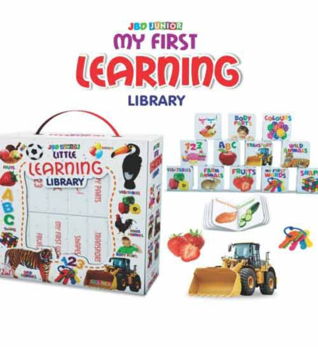 Little Learning Library White – 12-in-1 Early Learning Book Set
