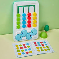 Montessori Slide Four-Color Chess Board Game - JustForKids