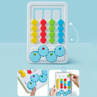 Montessori Slide Four-Color Chess Board Game - JustForKids