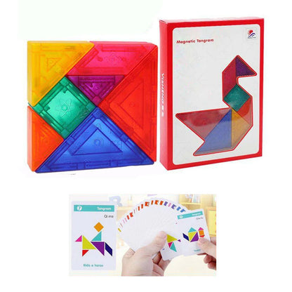 Magnetic Tangram (7 pcs) - Educational Toys