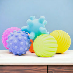 Buy Textured Multi Sensory Ball Set for Babies (6 pcs)