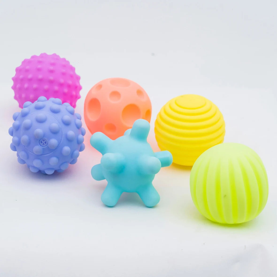 Buy Textured Multi Sensory Ball Set for Babies (6 pcs)